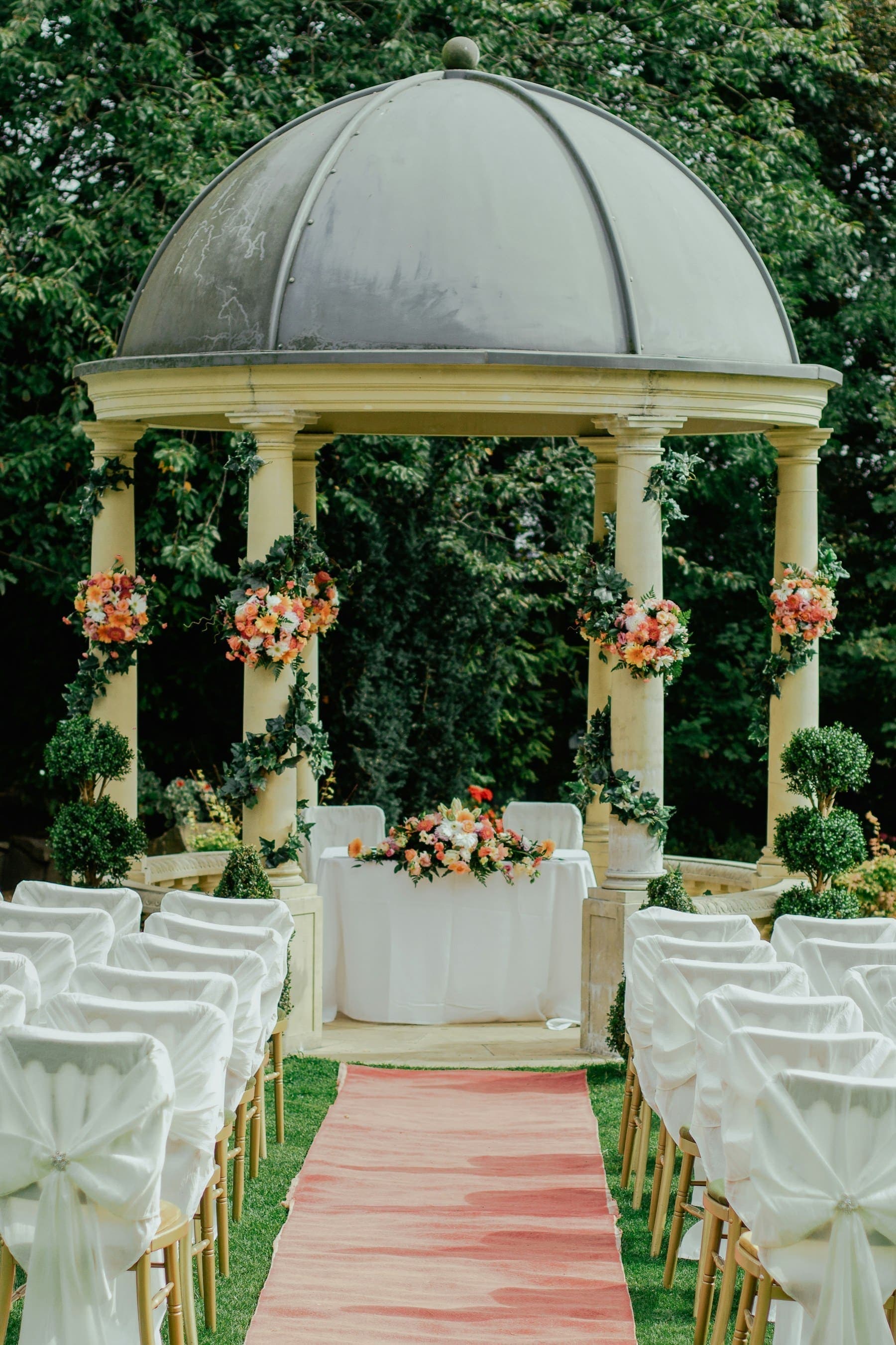 Close-up of wedding flowers